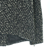 Chanel, Black/White, Women's Casual Shirt, Silk/Wool/Polyester/Nylon, Black/White