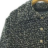 Chanel, Black/White, Women's Casual Shirt, Silk/Wool/Polyester/Nylon, Black/White