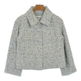 Chanel, Green/Black, Women's Tweed Jacket, Cotton/Nylon/Polyester/Acrylic/Acetate/Rayon, Green/Black