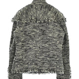 Chanel, Black/White, Women's Tweed Jacket, Wool/Mohair/Polyester/Nylon, Black/White