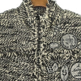 Chanel, Black/White, Women's Tweed Jacket, Wool/Mohair/Polyester/Nylon, Black/White