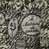Chanel, Black/White, Women's Tweed Jacket, Wool/Mohair/Polyester/Nylon, Black/White