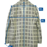 Chanel, White/Black/Silver, Women's Checkered Jacket, Cotton/Polyester/Acrylic/Nylon, White/Black/Silver