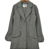Chanel, Gray, Women's Glitter Jacket, Cotton/Rayon/Polyester/Nylon, Gray