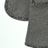 Chanel, Gray, Women's Glitter Jacket, Cotton/Rayon/Polyester/Nylon, Gray