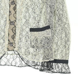 Chanel, White, Women's Collarless Jacket, Cotton/Rayon/Nylon, White