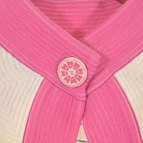 Chanel, Ivory/Pink, Women's Blouson Jacket, Cotton/Nylon/Polyester/Polyurethane, Ivory/Pink