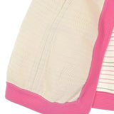 Chanel, Ivory/Pink, Women's Blouson Jacket, Cotton/Nylon/Polyester/Polyurethane, Ivory/Pink