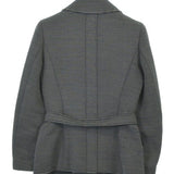 Chanel, Black/White, Women's Striped Tailored Jacket, Wool/Silk, Black/White
