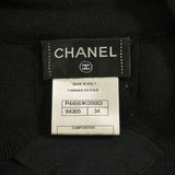 Chanel, Black, Women's Blouson Jacket, Wool, Black