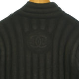 Chanel, Black, Women's Blouson Jacket, Wool, Black