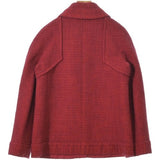 Chanel, Red, Women's Patterned Jacket, Wool/Nylon, Red