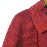 Chanel, Red, Women's Patterned Jacket, Wool/Nylon, Red