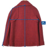 Chanel, Red, Women's Patterned Jacket, Wool/Nylon, Red