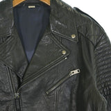 Gucci, Black, Men's Riders Blouson, Sheepskin Leather, Black