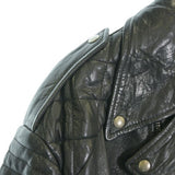 Gucci, Black, Men's Riders Blouson, Sheepskin Leather, Black