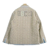 Gucci, Beige x Red x Green, Men's Casual Jacket, Linen, Beige x Red x Green