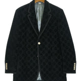 Gucci, Black, Men's Tailored Jacket, Rayon Polyester Cotton Blend, Black
