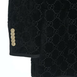 Gucci, Black, Men's Tailored Jacket, Rayon Polyester Cotton Blend, Black