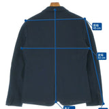 Gucci, Navy Blue, Men's Casual Jacket, Cotton Nylon Blend, Navy Blue