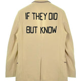 Gucci, Beige x Black, Men's Tailored Jacket, Cotton, Beige x Black