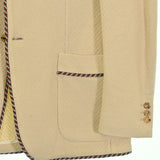 Gucci, Beige x Black, Men's Tailored Jacket, Cotton, Beige x Black