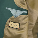 Gucci, Green, Men's Casual Jacket, Polyester Silk Blend, Green