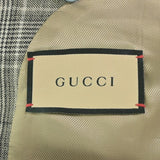 Gucci, Gray, Men's Tailored Jacket, Wool Linen Blend, Gray