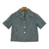Gucci, Blue, Women's Jacket, Cotton, Blue