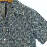 Gucci, Blue, Women's Jacket, Cotton, Blue