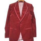 Gucci, Red, Men's Tailored Jacket, Cotton Blend, Red