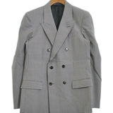 Gucci, Light Gray x Black x Blue, Men's Tailored Jacket, Wool, Light Gray x Black x Blue