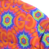 Gucci, Orange x Blue x Green, Men's Down Jacket, Nylon, Orange x Blue x Green
