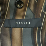 Gucci, Navy Blue, Men's Tailored Jacket, Wool Polyester Blend, Navy Blue