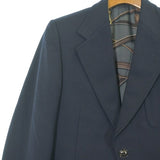 Gucci, Navy Blue, Men's Tailored Jacket, Wool Polyester Blend, Navy Blue
