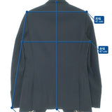 Gucci, Navy Blue, Men's Tailored Jacket, Wool Polyester Blend, Navy Blue