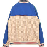 Gucci, Beige x Blue x Brown, Women's Blouson, Polyester Cotton Blend, Beige x Blue x Brown