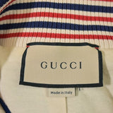 Gucci, Beige x Blue x Brown, Women's Blouson, Polyester Cotton Blend, Beige x Blue x Brown