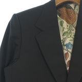 Gucci, Black, Men's Casual Jacket, Polyester Wool Blend, Black
