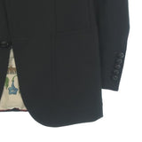 Gucci, Black, Men's Casual Jacket, Polyester Wool Blend, Black