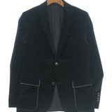 Gucci, Navy Blue, Men's Casual Jacket, Cotton Blend, Navy Blue