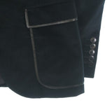 Gucci, Navy Blue, Men's Casual Jacket, Cotton Blend, Navy Blue