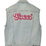 Gucci, Blue, Men's Denim Vest, Cotton, Blue