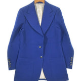 Gucci, Blue, Women's Tailored Jacket, Wool & Silk Blend, Blue