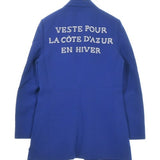 Gucci, Blue, Women's Tailored Jacket, Wool & Silk Blend, Blue