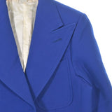 Gucci, Blue, Women's Tailored Jacket, Wool & Silk Blend, Blue