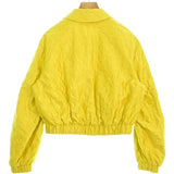 Gucci, Yellow, Women's Blouson, Silk, Yellow
