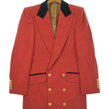 Gucci, Red, Men's Tailored Jacket, Wool Linen Blend, Red
