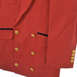 Gucci, Red, Men's Tailored Jacket, Wool Linen Blend, Red