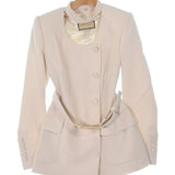 Gucci, Beige, Women's Tailored Jacket, Wool, Beige